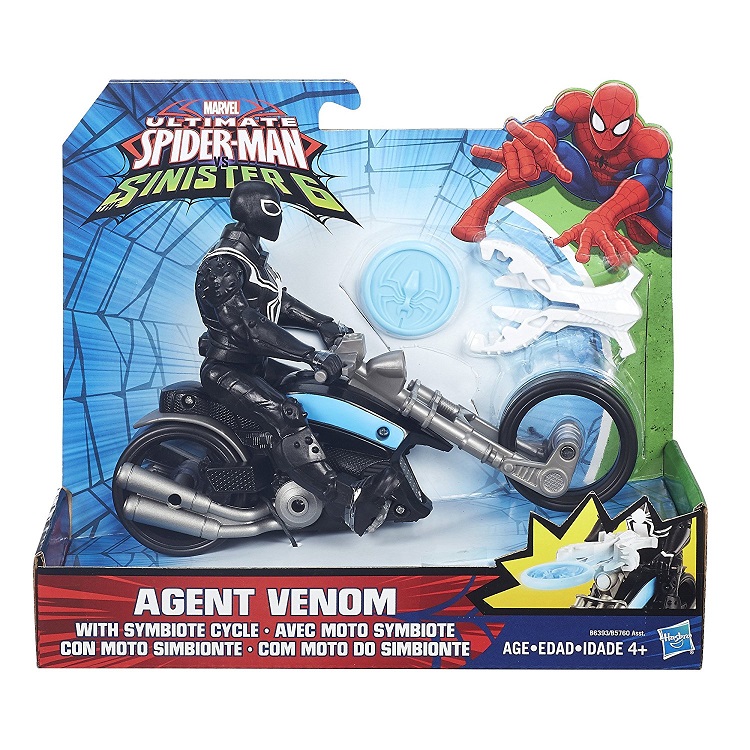 Фигурка Агент Веном из серии Spider-Man на гоночном мотоцикле  